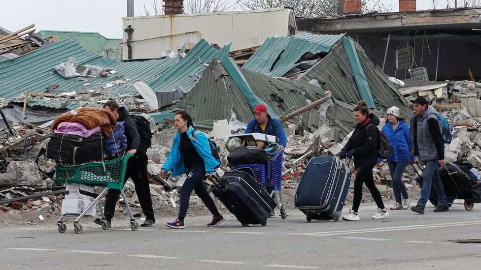 More than 13 million people have fled their homes since Russia's invasion of Ukraine, the United Nations says.