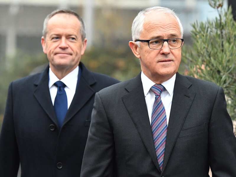 PM Turnbull & Opposition Leader Shorten 