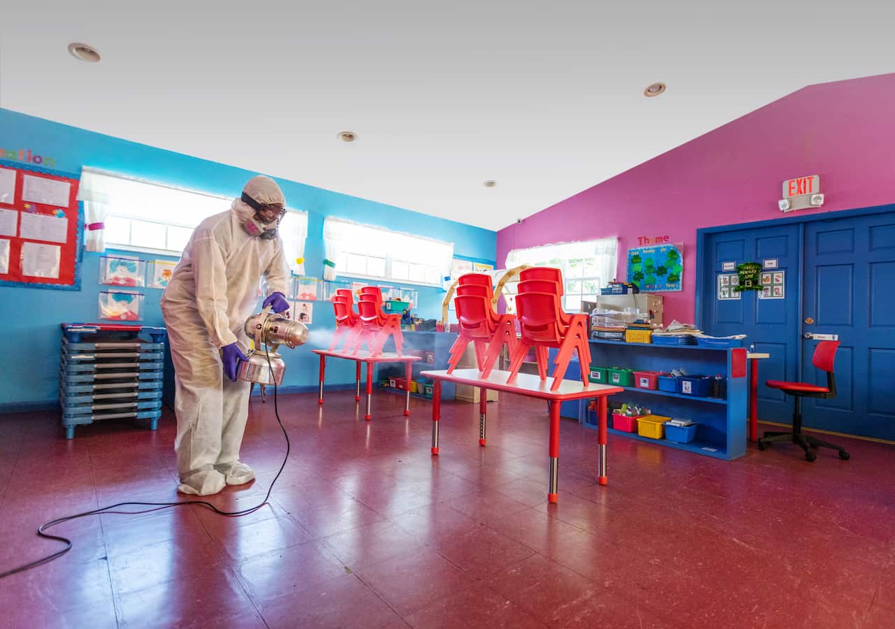 Preparing a daycare facility for returning to classes