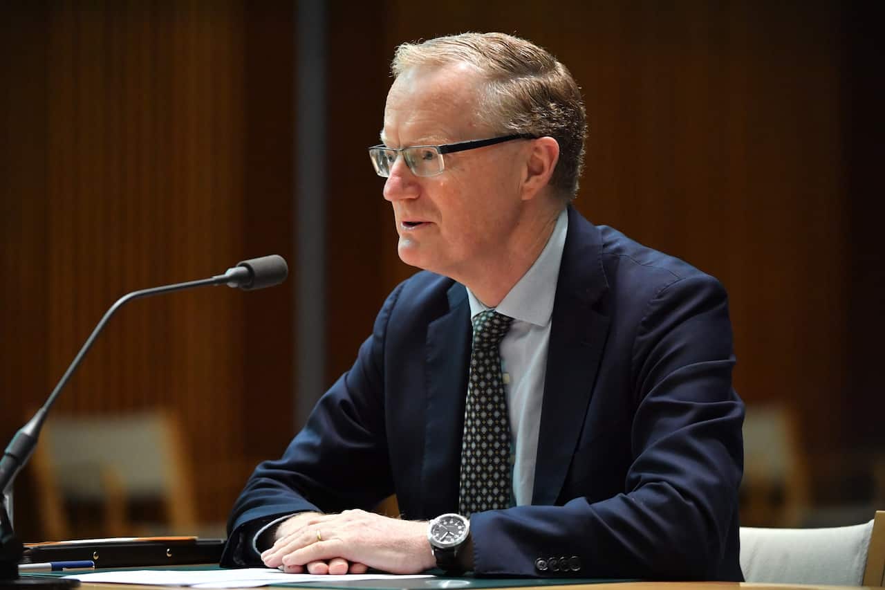 Reserve Bank of Australia Governor Dr Philip Lowe durning The House of Representatives Standing Committee on Economics at Parliament House in Canberra, Wednesday, December 2, 2020. (AAP Image/Mick Tsikas) NO ARCHIVING