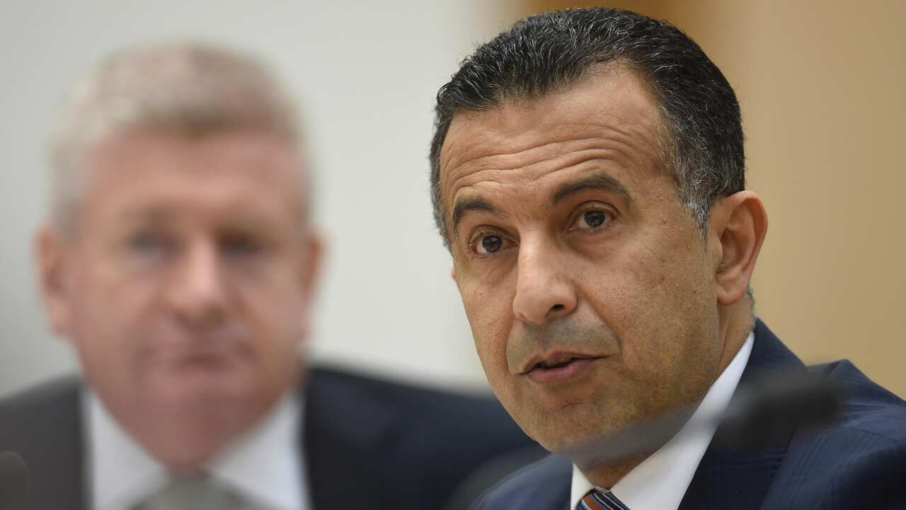 Michael Ebeid with Mitch Fifield