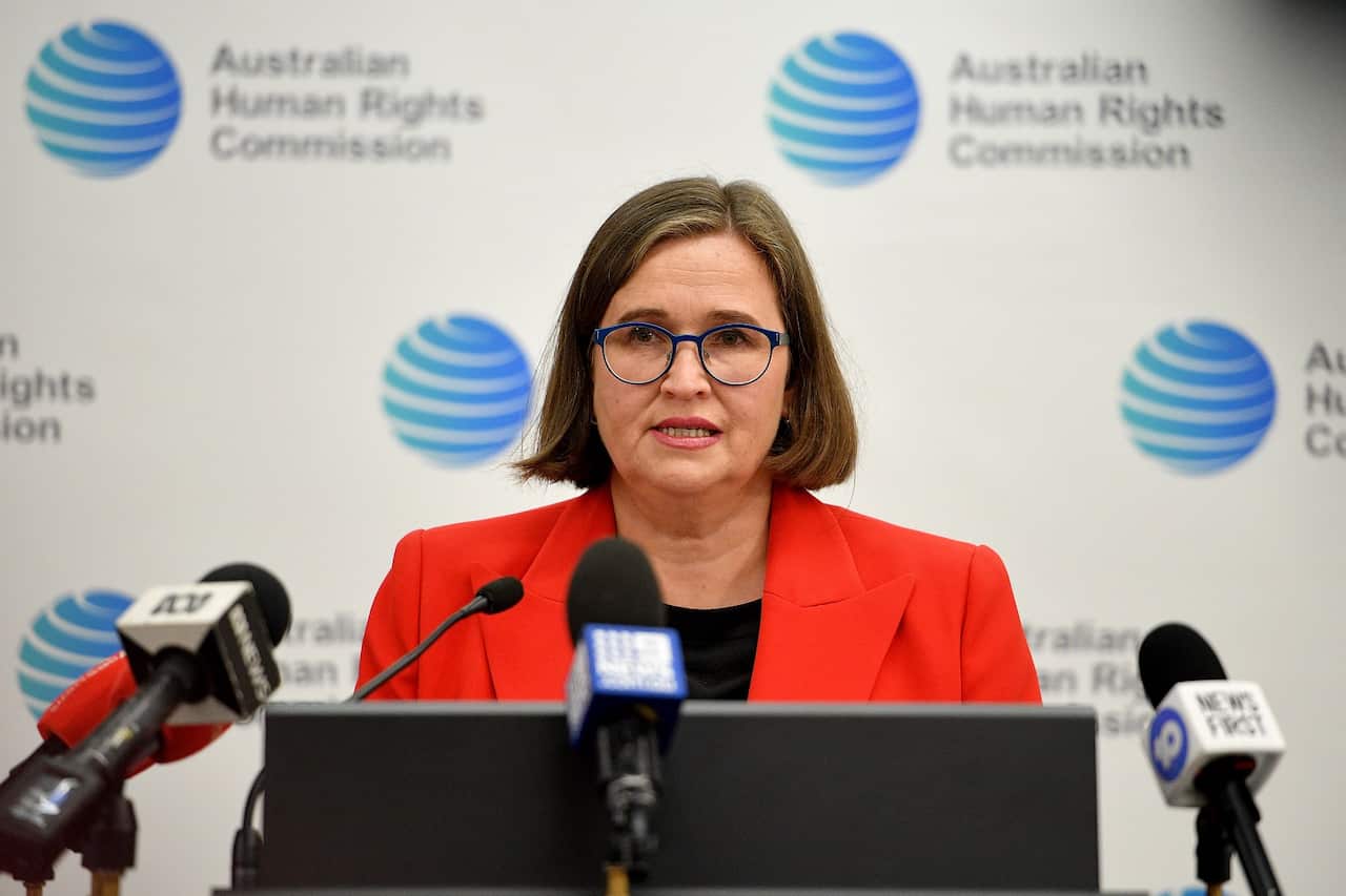 Sex Discrimination Commissioner Kate Jenkins addresses media 