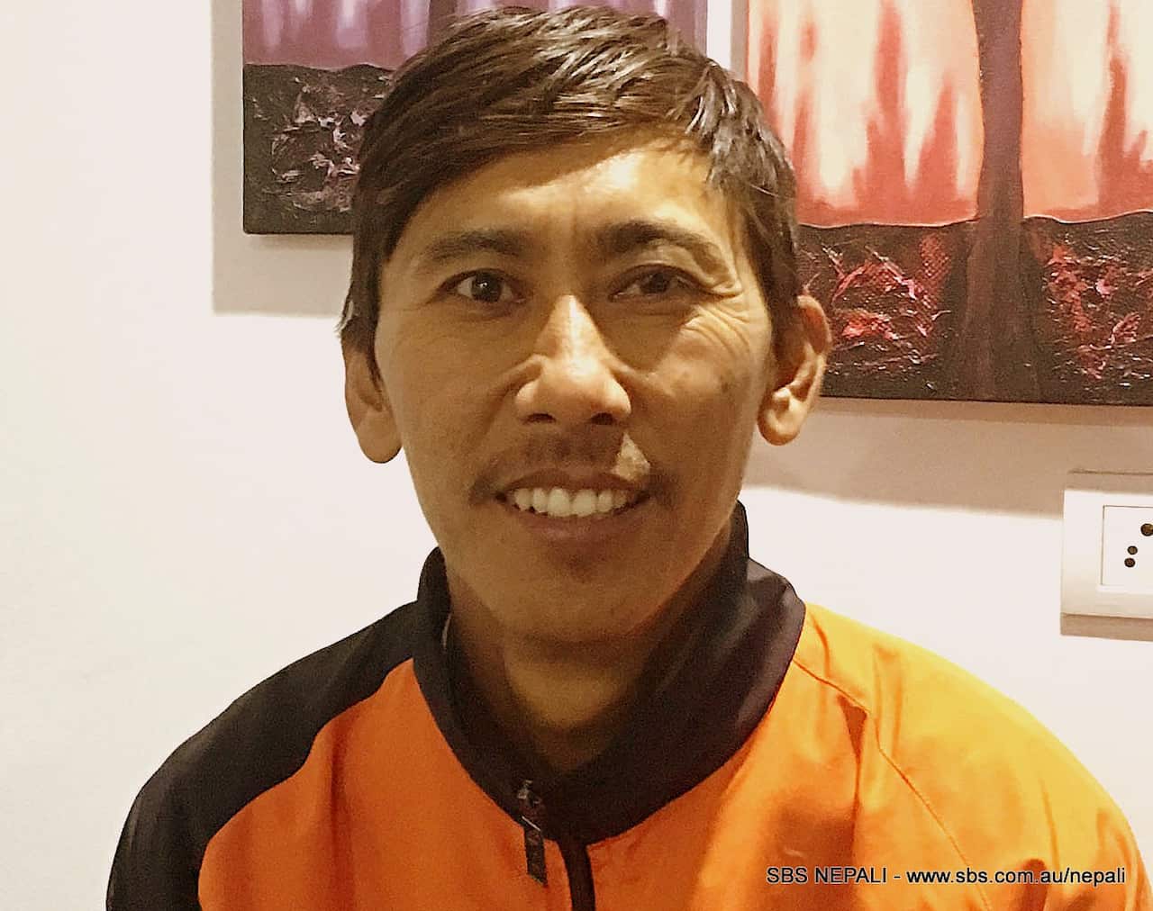 Nepali Cricketer Shakti Gauchan speaking to SBS Nepali.