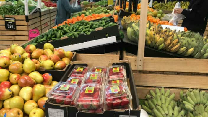Strawberries in fruit shop at Springvale South Shopping Center.jpg