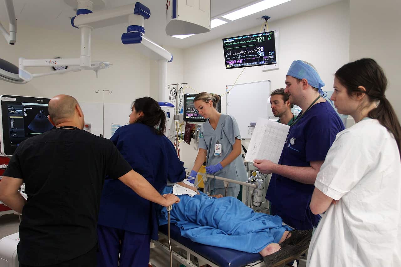 St Vincent's Hospital Prepares For Influx Of Patients As Australia Begins To Feel After Effects Of COVID-19 Lockdown