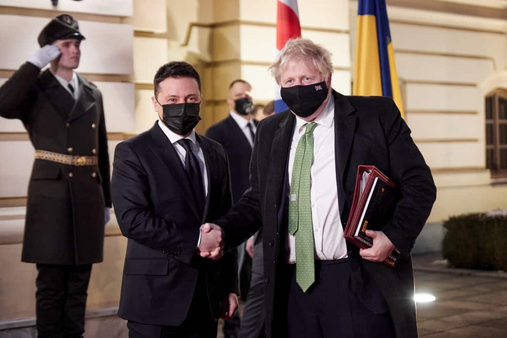 In Kyiv, the President of Ukraine started a meeting with the Prime Minister of the United Kingdom.