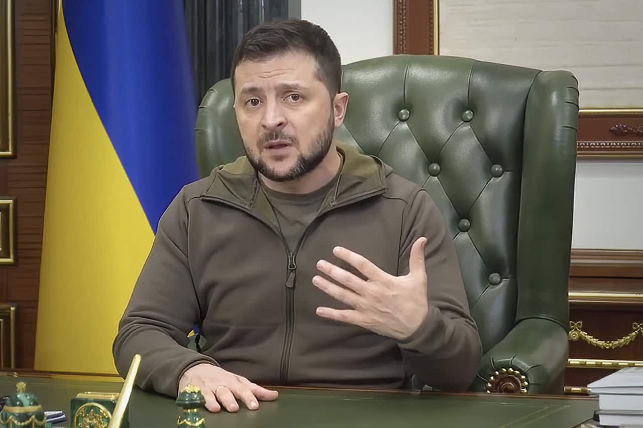 Ukrainian President Volodymyr Zelenskyy (AAP)