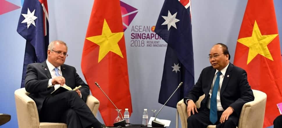 Scott Morrison and Vietnam Prime Minister Nguyen Xuan Phuc