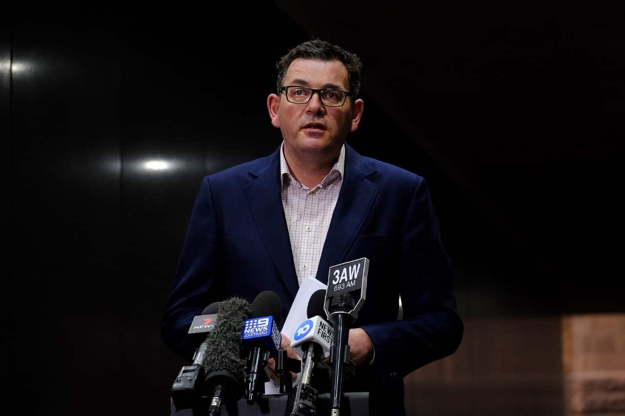 Victorian Premier Daniel Andrews announces a Victoria lockdown (AAP)