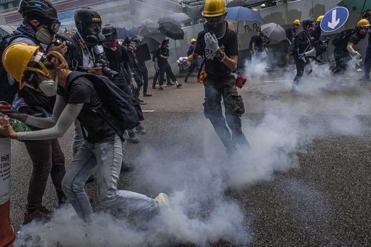Violent Crashes between Police and Protesters