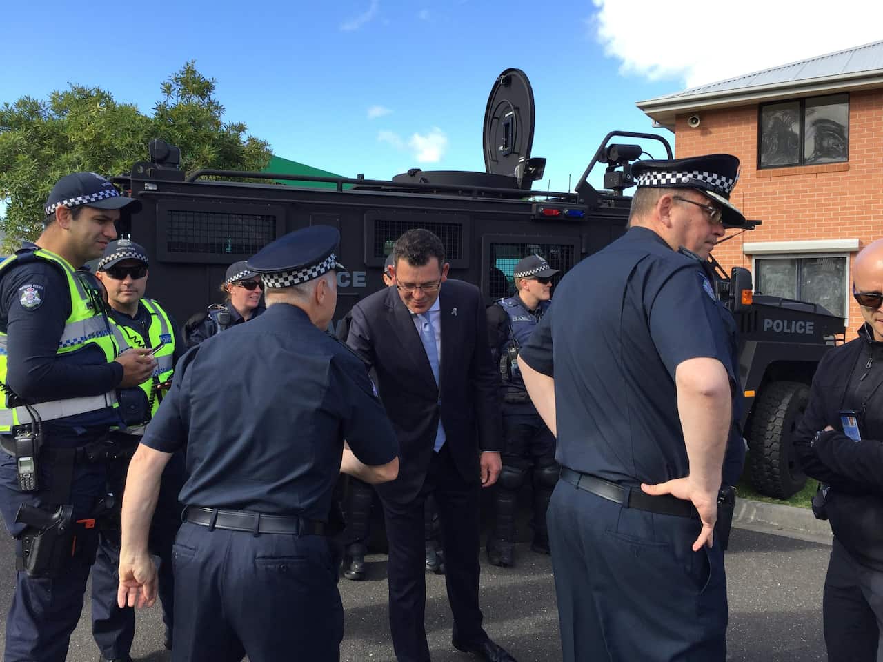 Daniel Andrews announcing an increase in police numbers ahead of budget