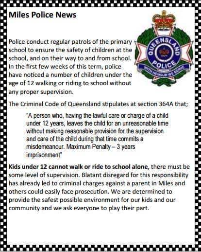 Miles Police Flyer