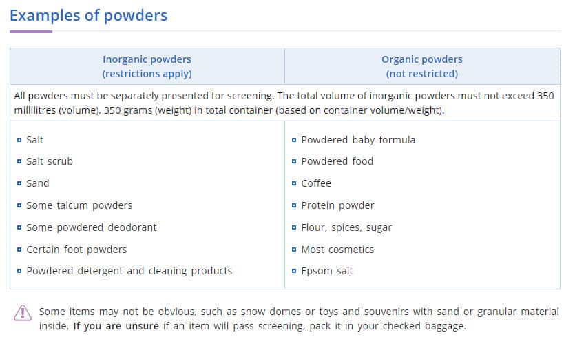 powder
