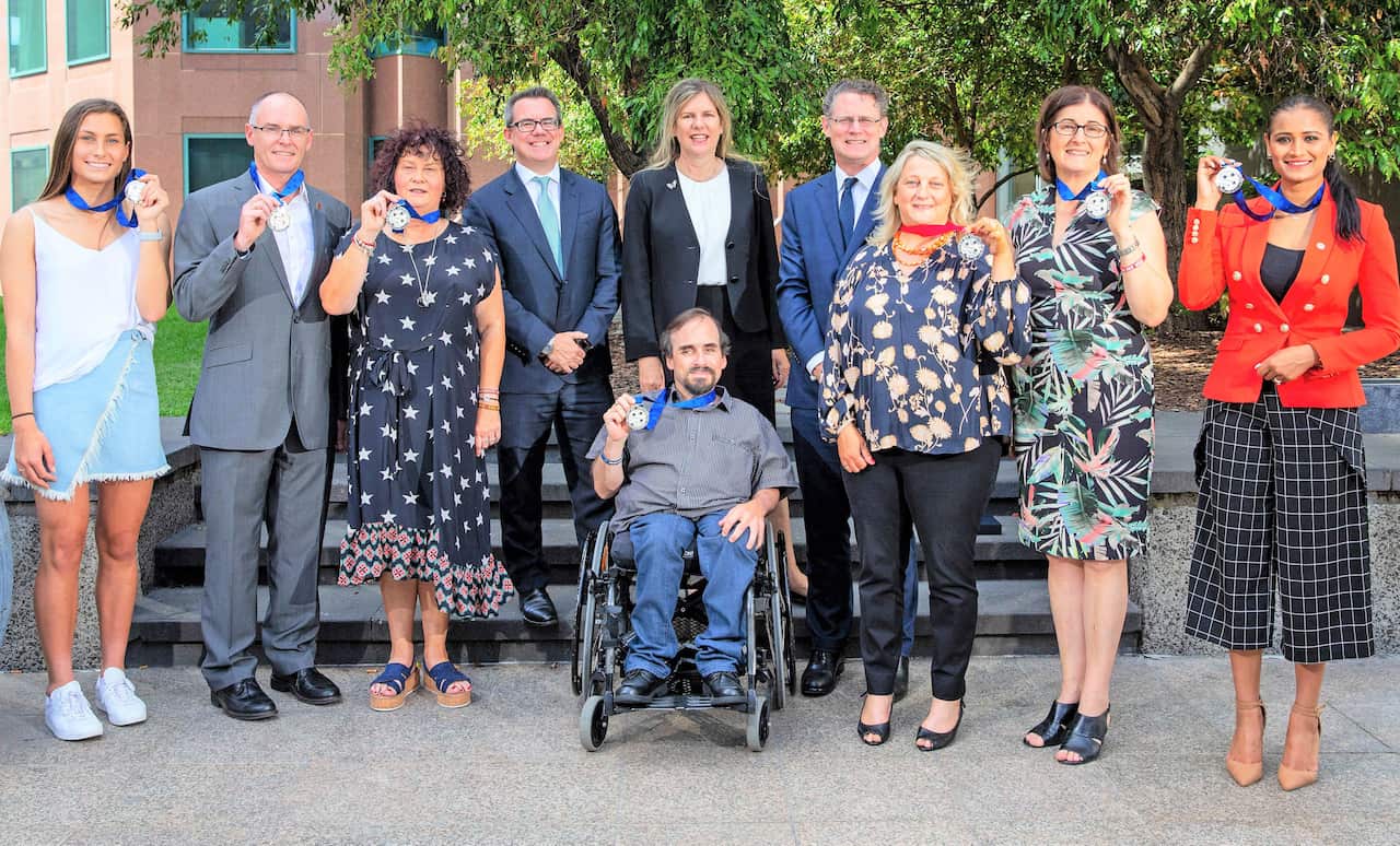 Preeti Daga with other 8 recipients of Pride of Australia Medal 2018 Victoria  