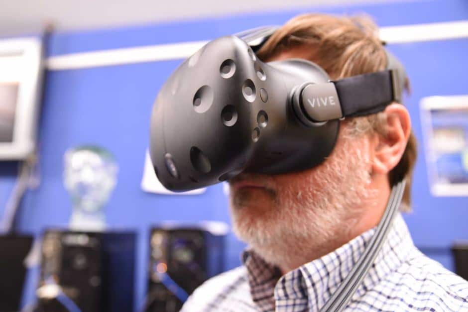Professor Bruce Thomas has been working with VR units since the 1990s.
