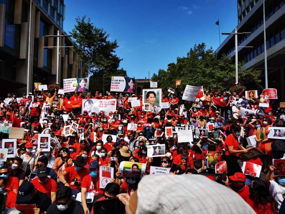 Burmese protest