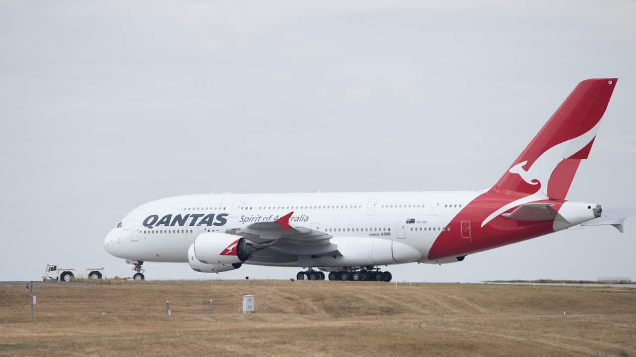 Qantas aeroplane