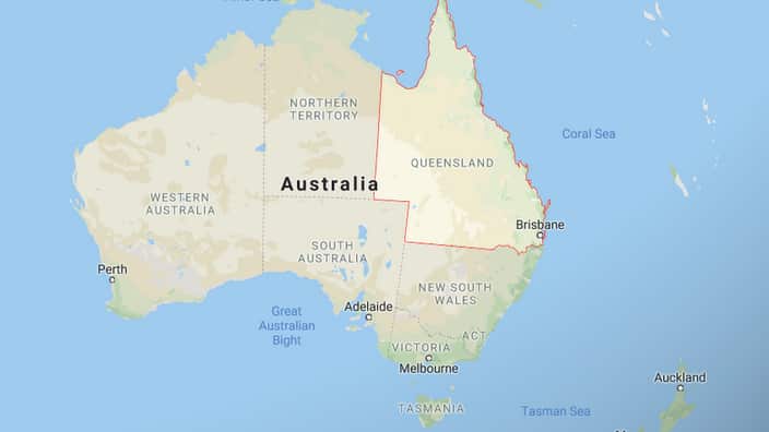 Google map of Queensland, Australia