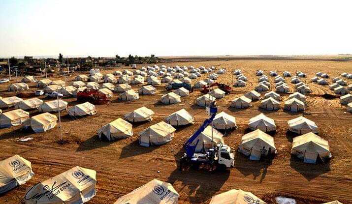 Qoshtapa refugee camp in Kurdistan Region