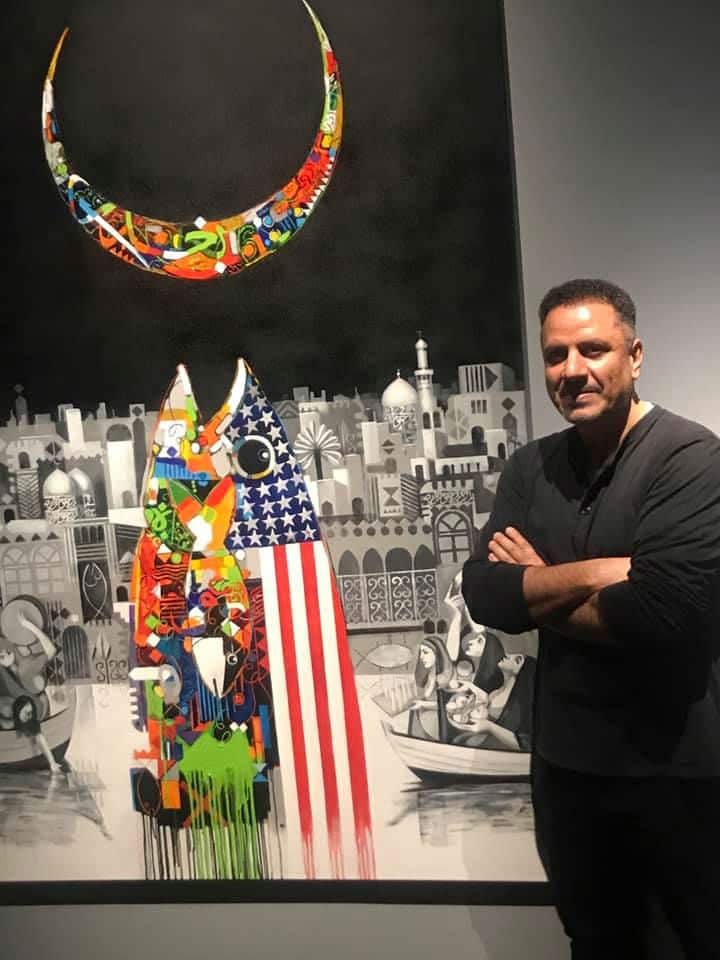 احد اعمال الفنان حيدر العبادي