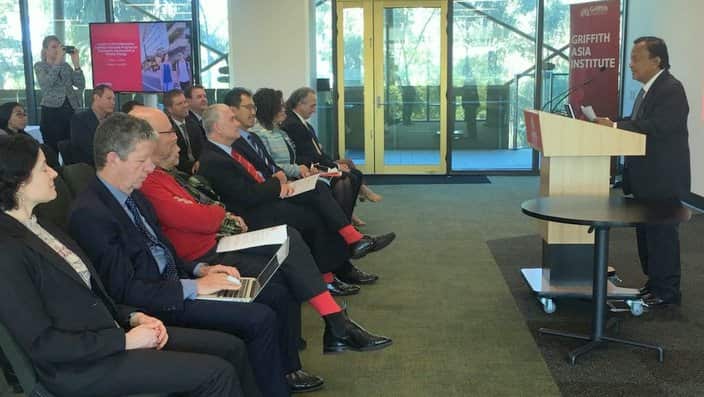 Rachmat Witoelar at the launch of the Collaborative Australia-Indonesia Program for Sustainable Development and Climate Change 2018-2021