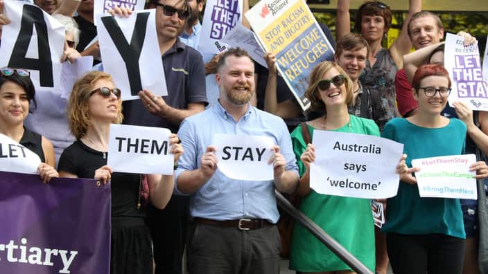 racism, asylum seekers, refugees, migrants, australia, protest, rally