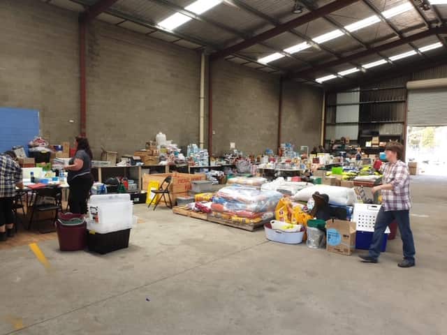 Relief centre at Bairnsdale