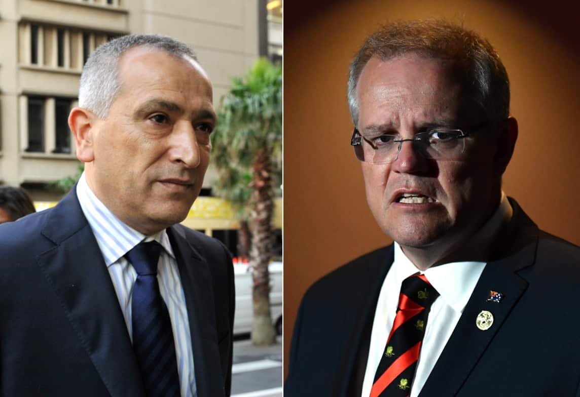 Combo image: Dr Jamal Rifi and Prime Minister Scott Morrison
