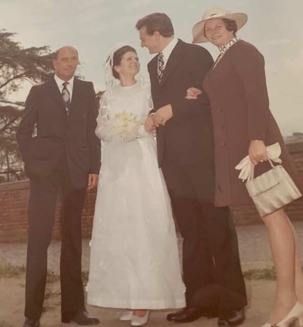 Roberta Veo on her wedding day.