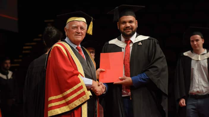 Rohan Sharma at his convocation