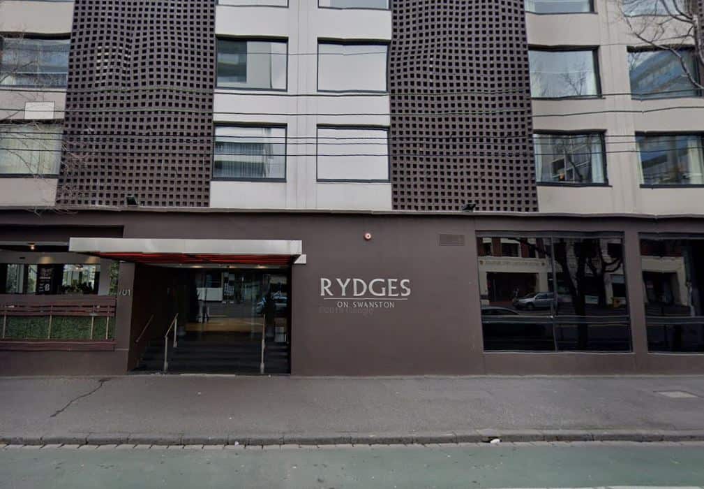 Rydges hotel on Swanston Street