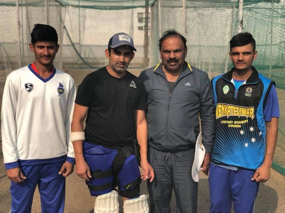 Sanjay Bhardwaaj with Gauram Gambhir