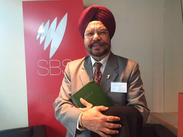 Mr Satinder Chawla, at SBS studios, Melbourne