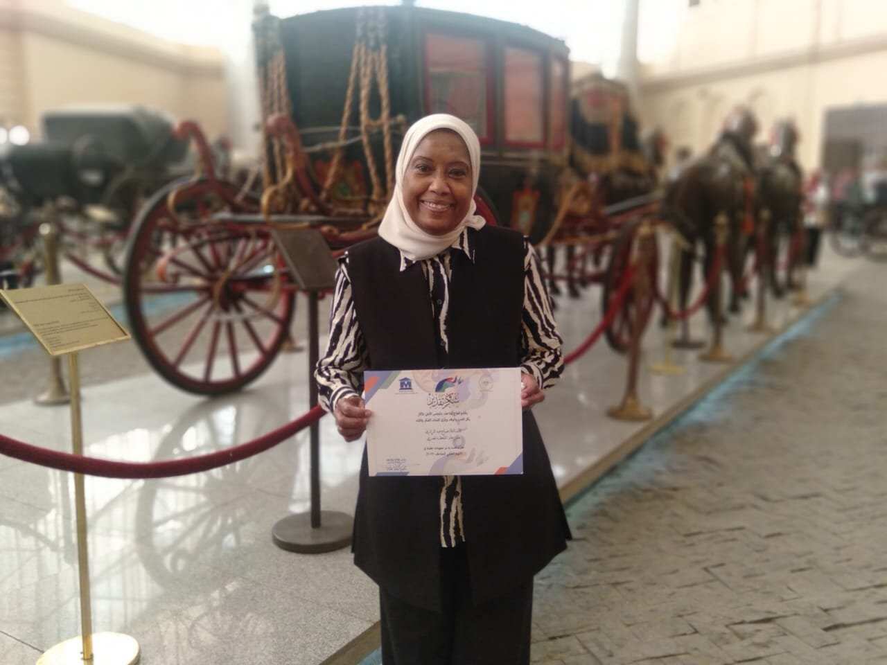 المديرة العامة للمتحف المصري في القاهرة السيدة صباح عبد الرزاق.
