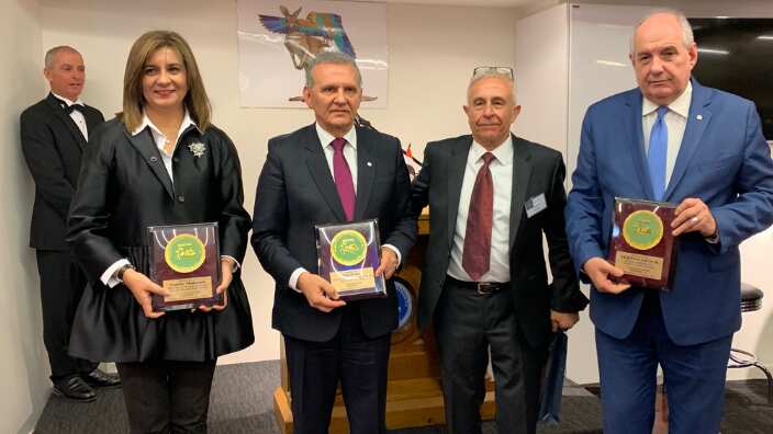 (Από Α) Ναμπίλα Μακράμ, Φώτης Φωτίου, Λουκάς Ριζόπουλος, Τέρενς Κουίκ 