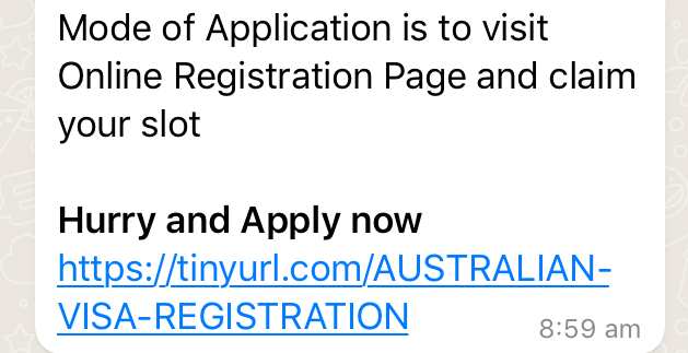 visa scam