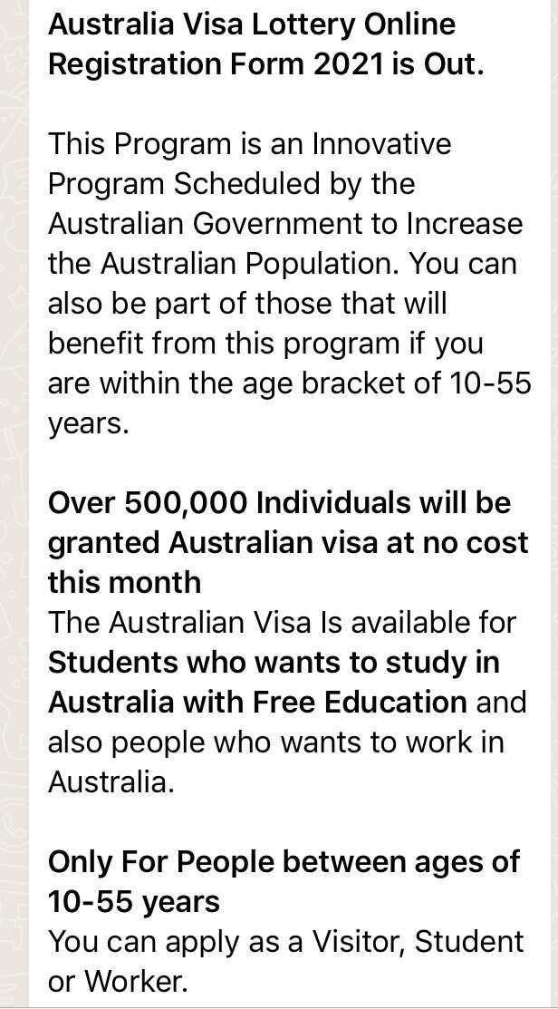 visa scam