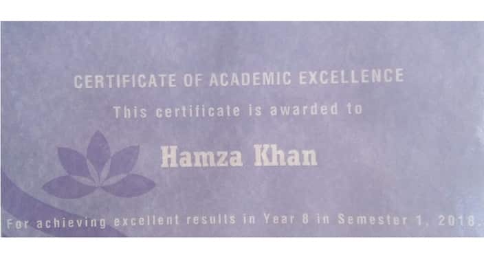 School certificate