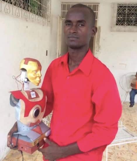 He builds a robot for his deaf son