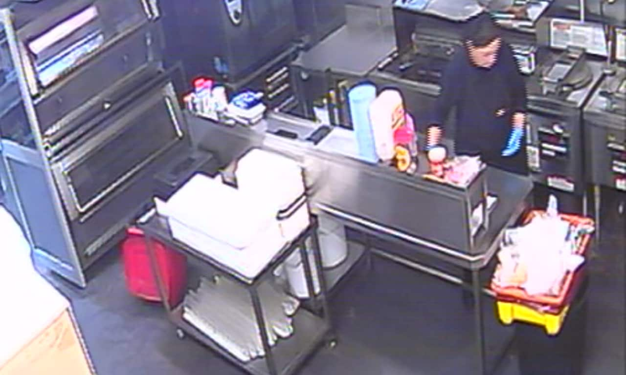 Live footage from a security camera inside a commercial kitchen in Sydney, NSW.