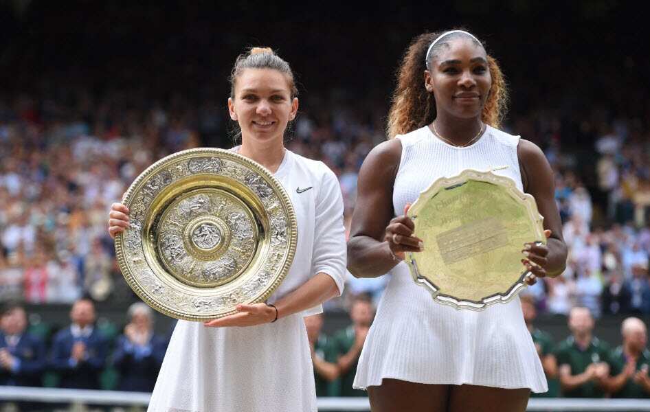 Simona Halep ha vinto a Wimbledon il suo secondo titolo major. Serena Williams ne ha invece conquistati 23, l'ultimo dei quali nel 2017 a Melbourne.