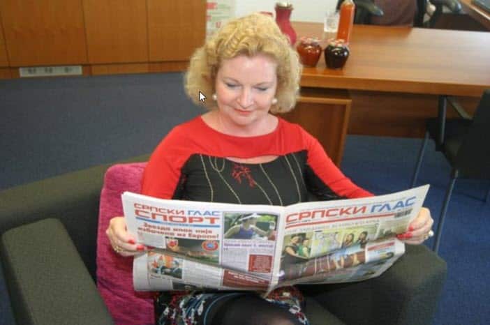 Амбасадорка Аустралије у Србији Џулија Фини 2014.