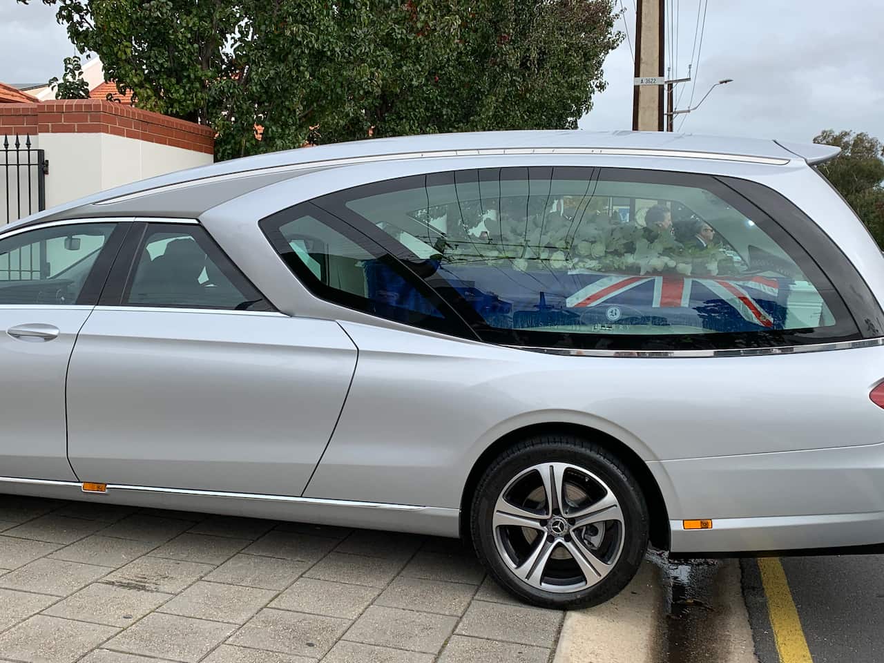 casket in car