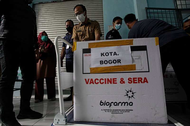 Boxes of vaccine - Sinovac
