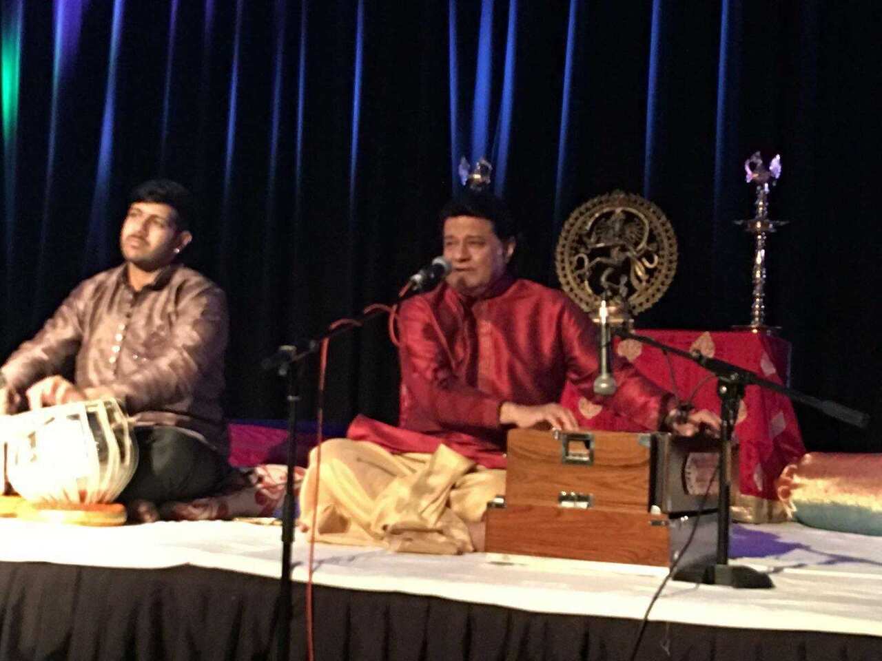Shivam Singh with well known Bhajan singer Anup Jalota (file photo)