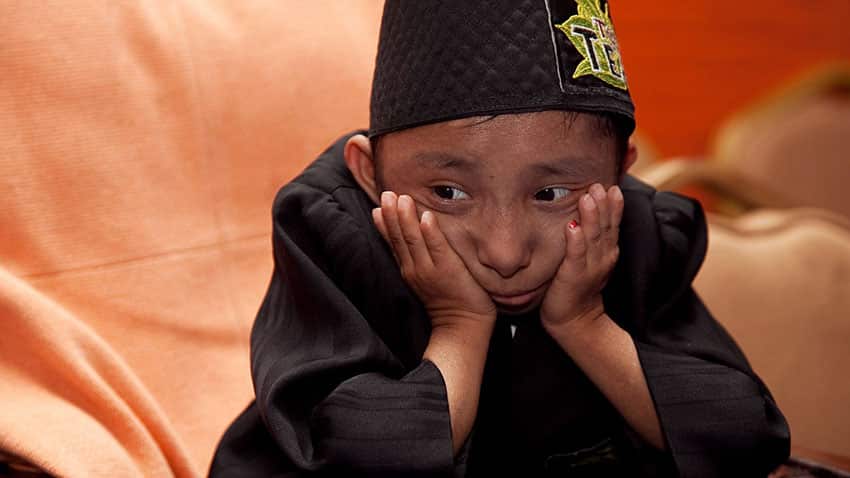Nepalese world shortest man Khagendra Thapa Magar