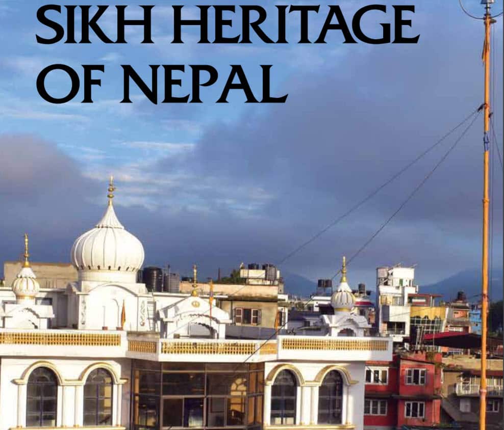 The cover of the book Sikh Heritage of Nepal