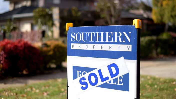 Eine verkaufte Immobilie