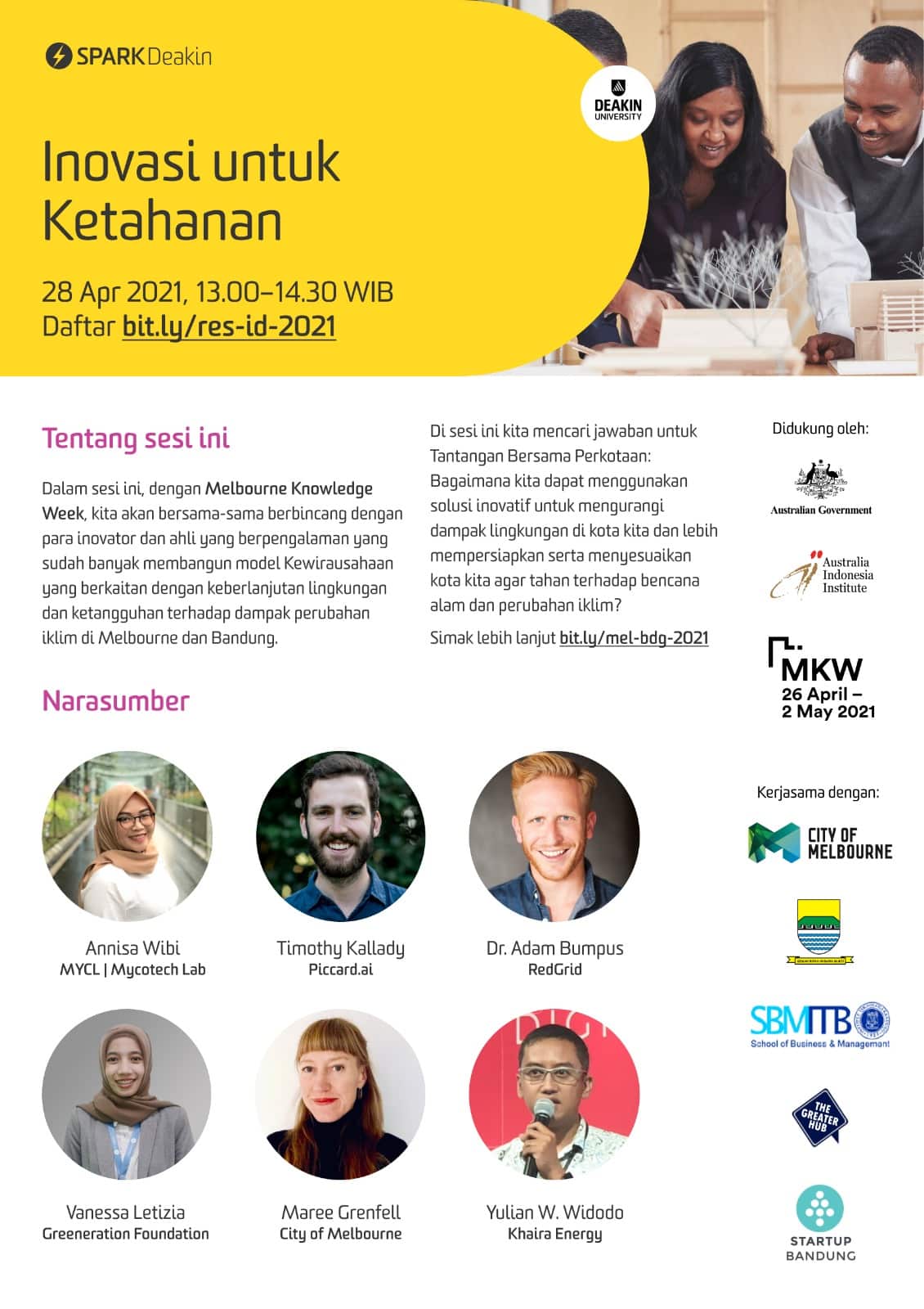 The 2021 SPARK program event number 2 promo flyer.