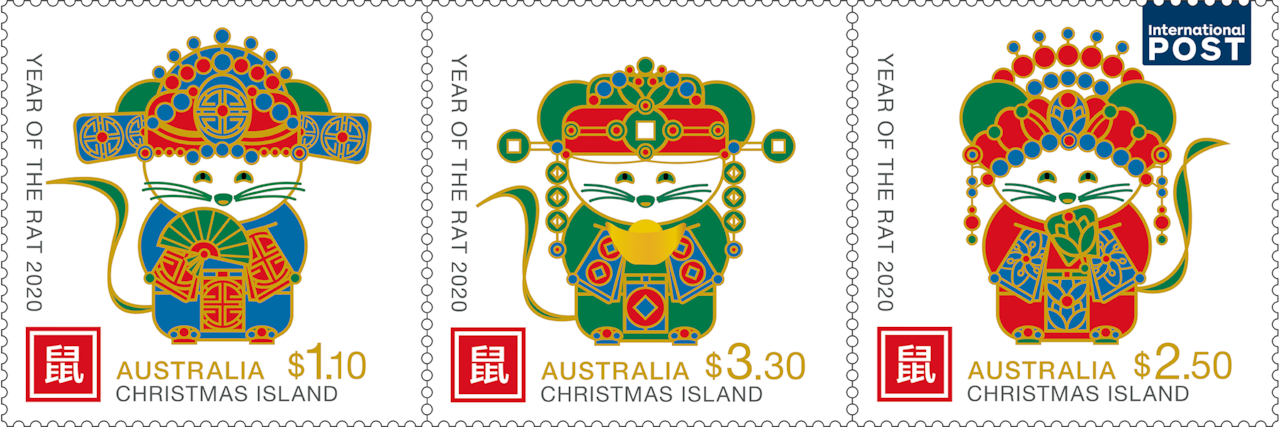 2020 Lunar New Year : Australia Post released Year of the Rat stamps